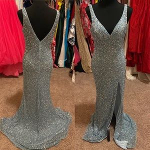 Powder Blue MacDuggal Gown